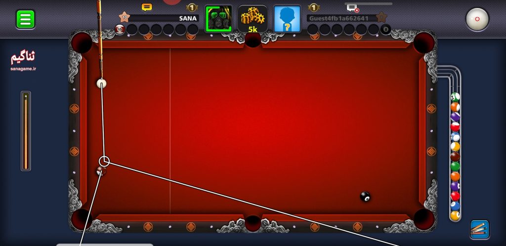 خرید هک بازی 8ball pool